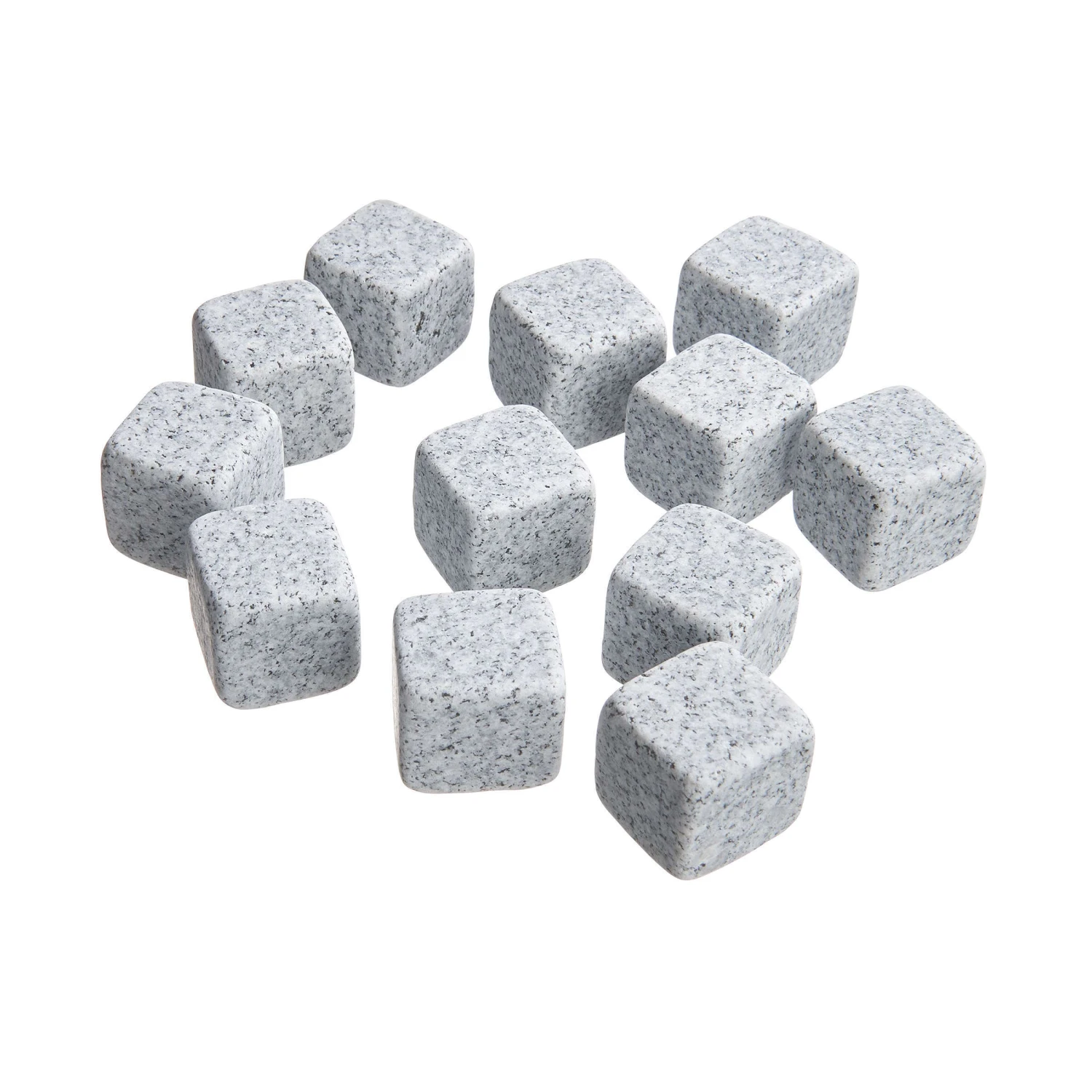 12 Kühlsteine Mit Samtbeutel ON THE ROCKS In Grau