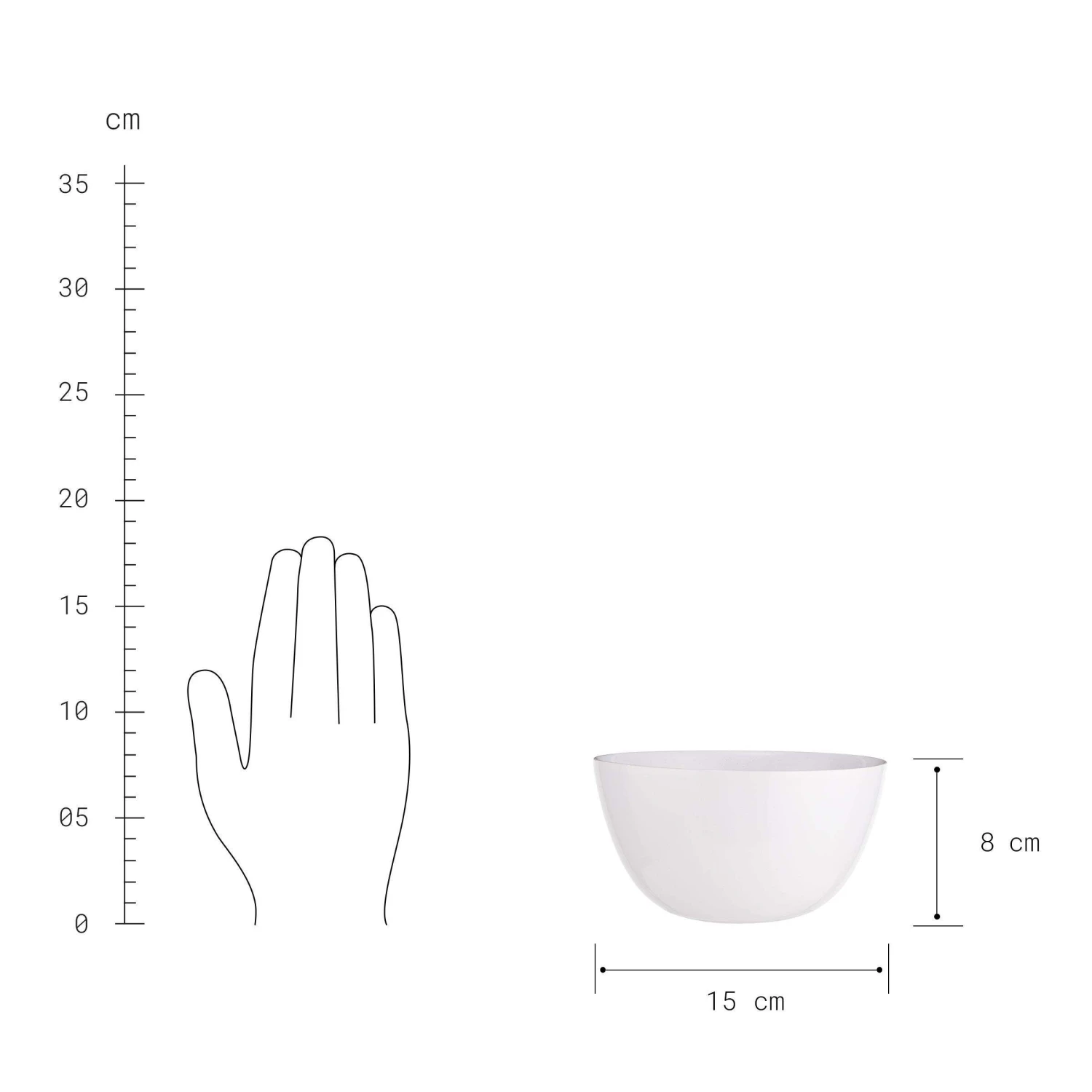 4x Schale 600ml NATIVE In Weiß - Image 5