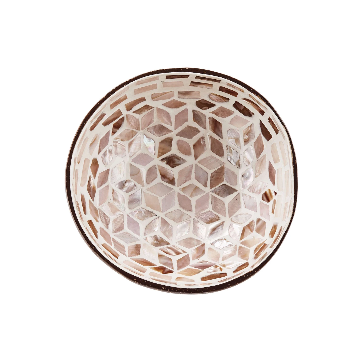 Deko Schale Mosaik Aus Kokosnuss Ø14cm COCONUT In Braun - Image 3