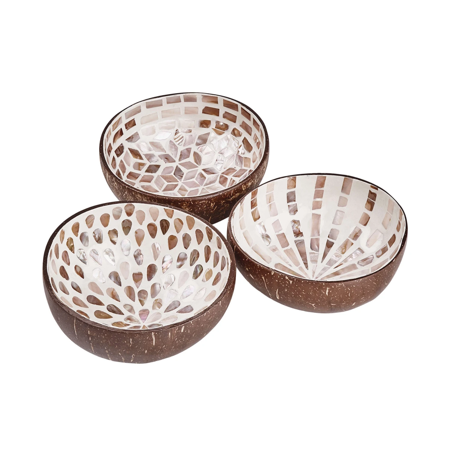 Deko Schale Mosaik Aus Kokosnuss Ø14cm COCONUT In Braun - Image 5