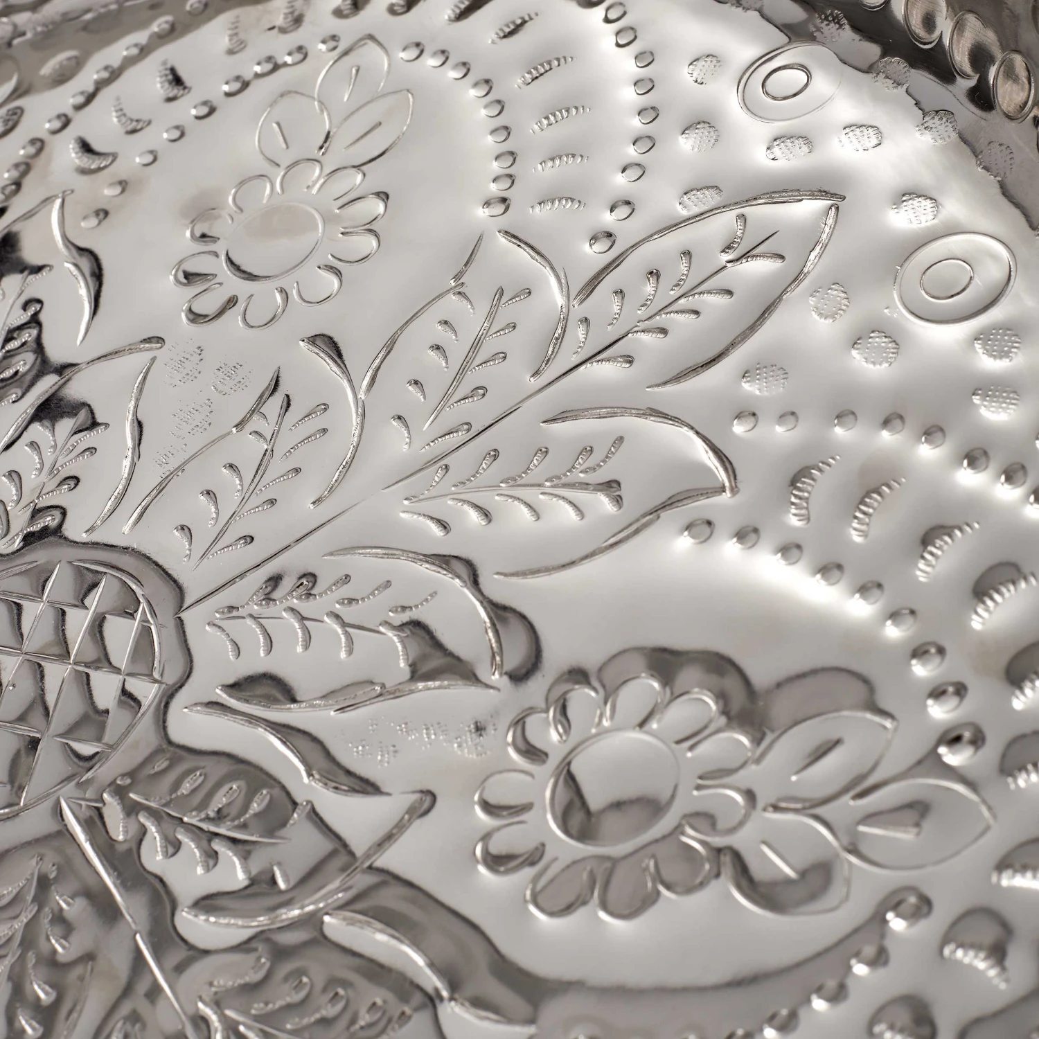 Deko-Teller Floral Ø37cm ORIENTAL LOUNGE In Silber - Image 3