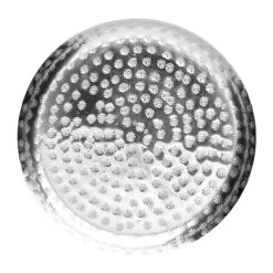 Deko-Teller Gehämmert Ø34cm ORIENTAL LOUNGE In Silber