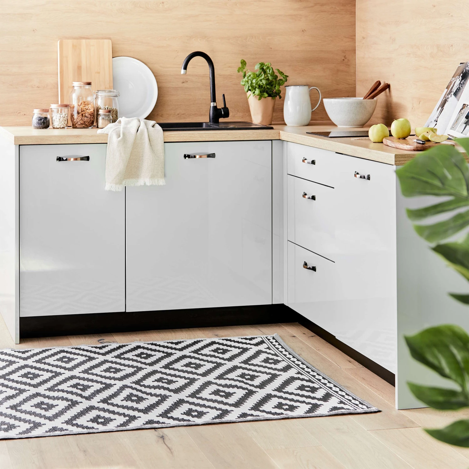 In- & Outdoor-Teppich Ethno Rauten L 180 X B 118cm COLOUR CLASH In Schwarz-Weiß - Image 7