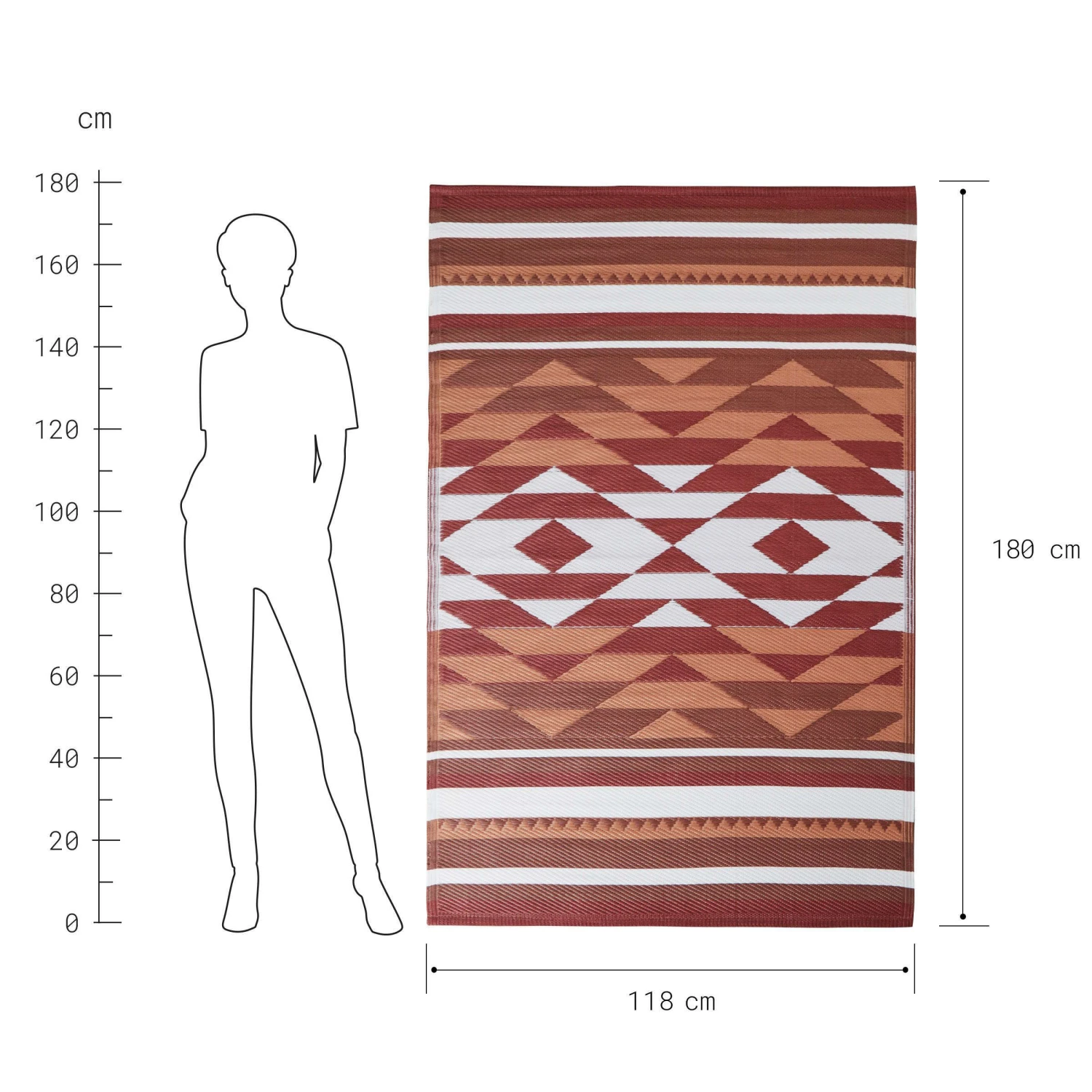 In- & Outdoor-Teppich Ikat L 180 X B 118cm COLOUR CLASH In Bunt - Image 3