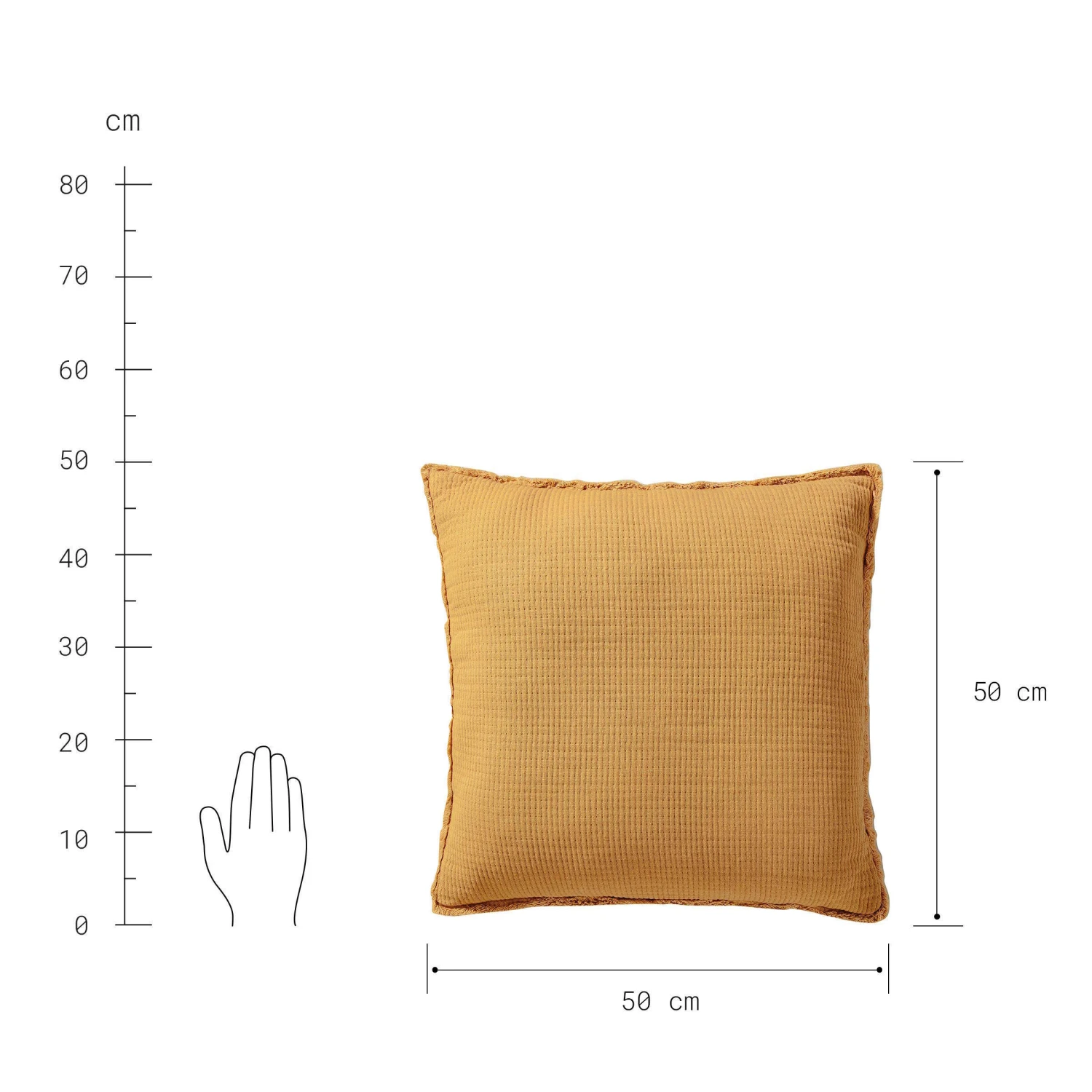 Kissen L 50 X B 50cm MILAINE In Gelb - Image 3