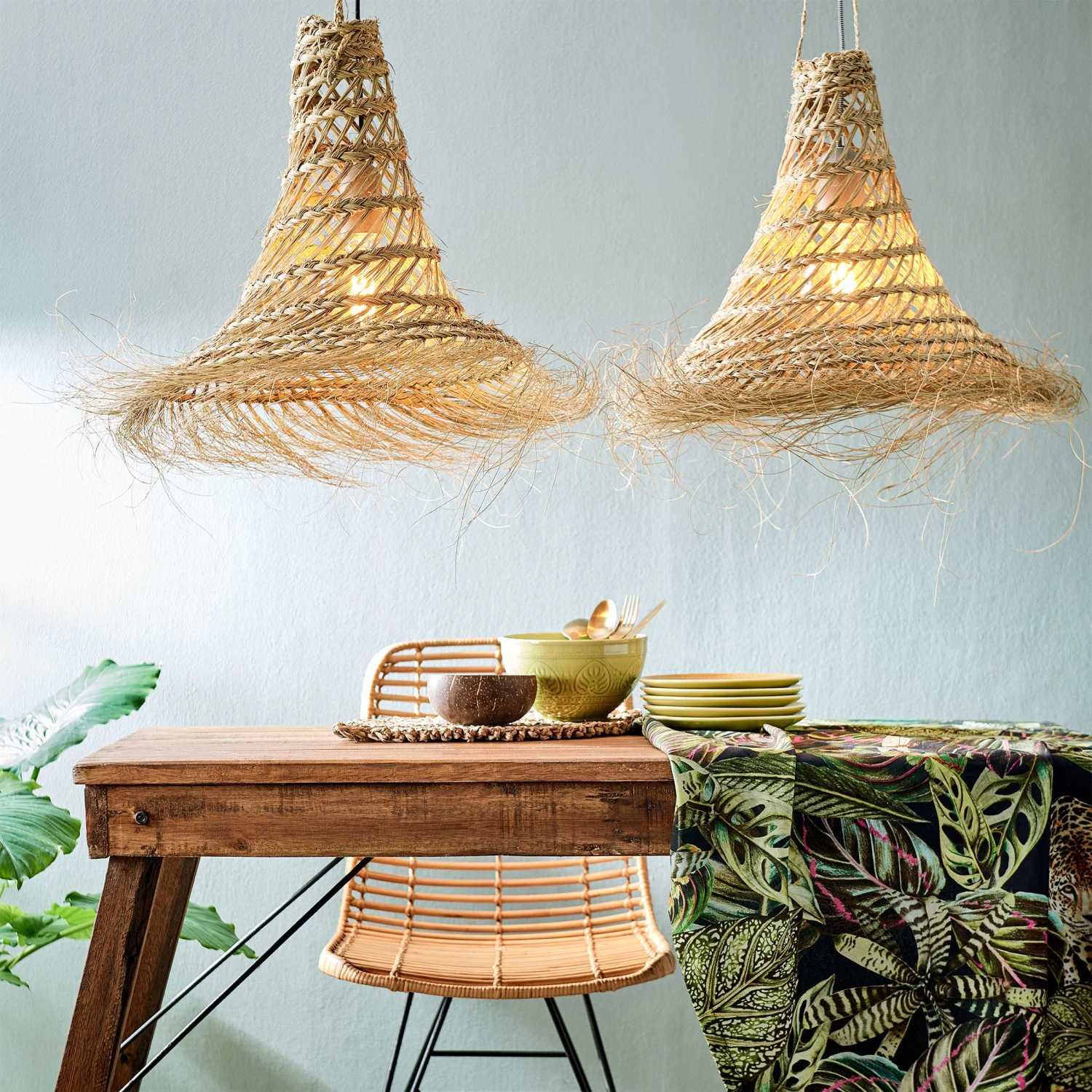 Lampenschirm-Set 2-tlg. BOMAS In Natur - Image 2