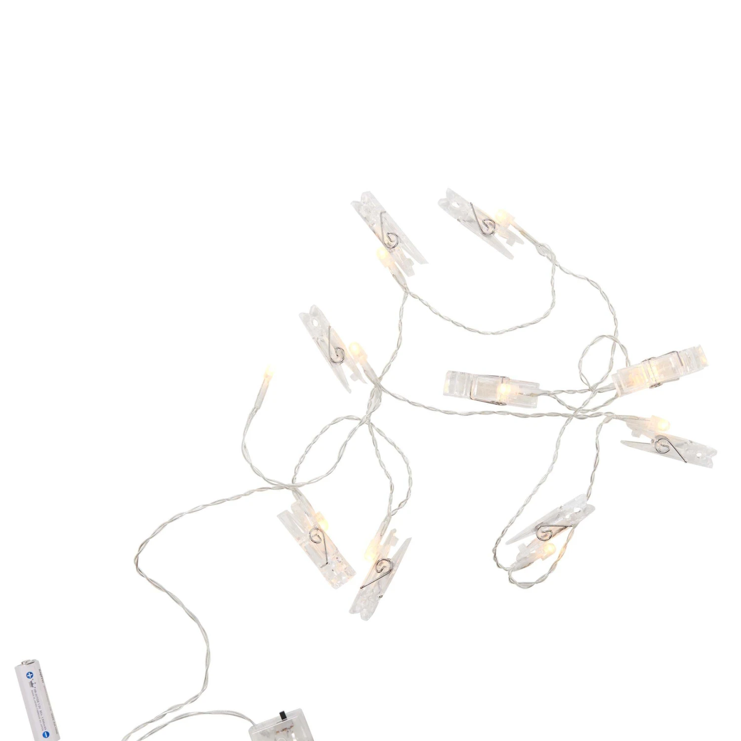 LED-Klammern 10 Lichter Mit USB-Batteriefach CLIP ART In Transparent - Image 5