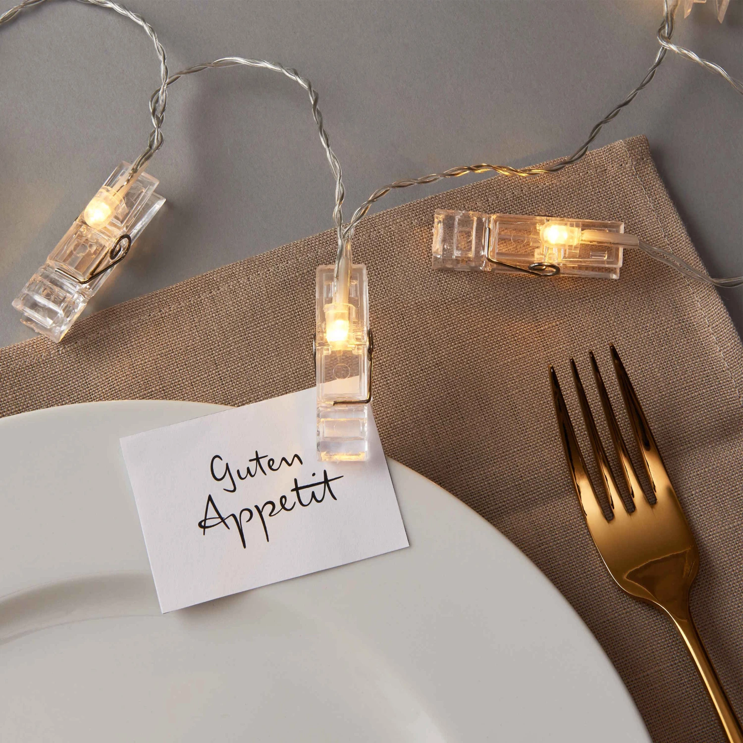 LED-Klammern 10 Lichter Mit USB-Batteriefach CLIP ART In Transparent - Image 7