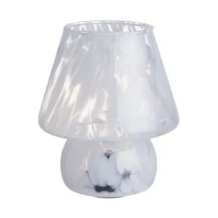 LED Leuchte Höhe 21cm MISS MARBLE In Hellblau