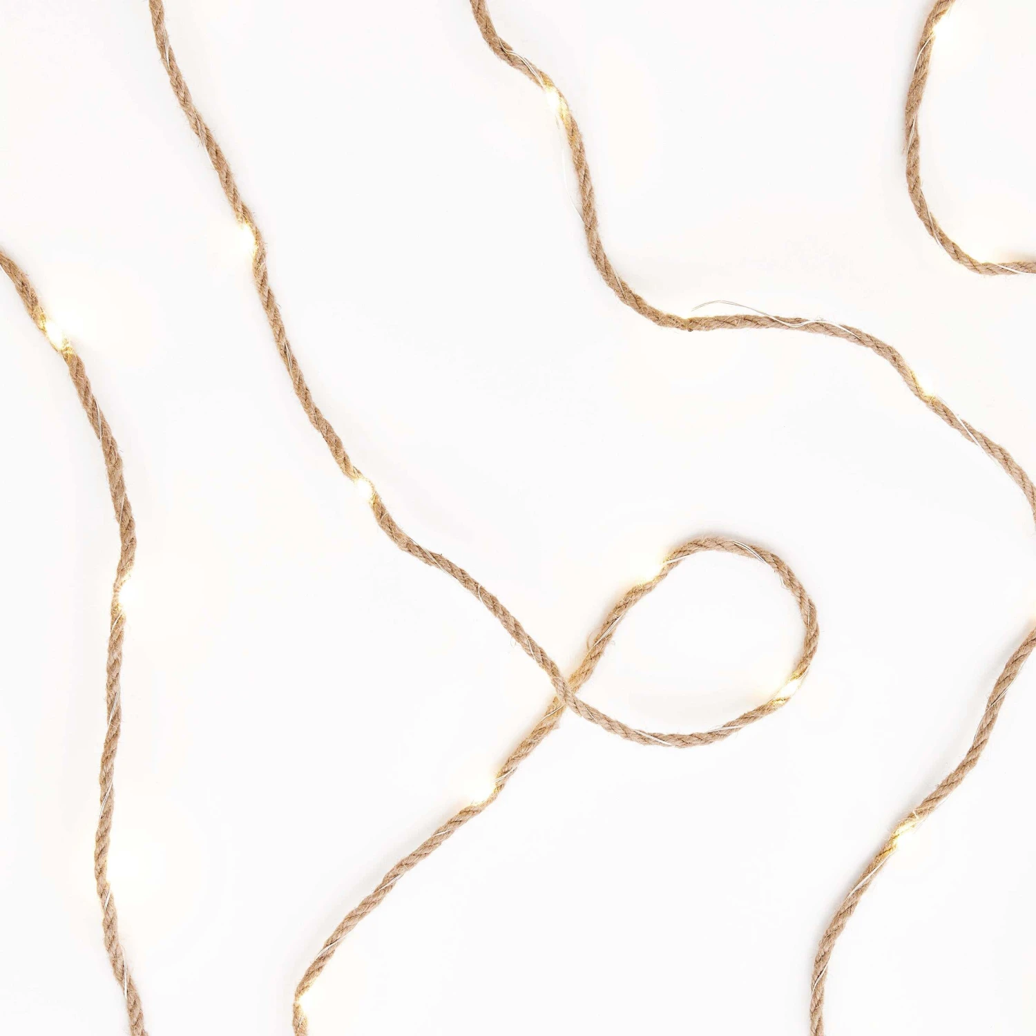 LED Outdoor-Lichterkette Naturseil 100 Lichter Mit Stecker FARMHOUSE In Natur - Image 2