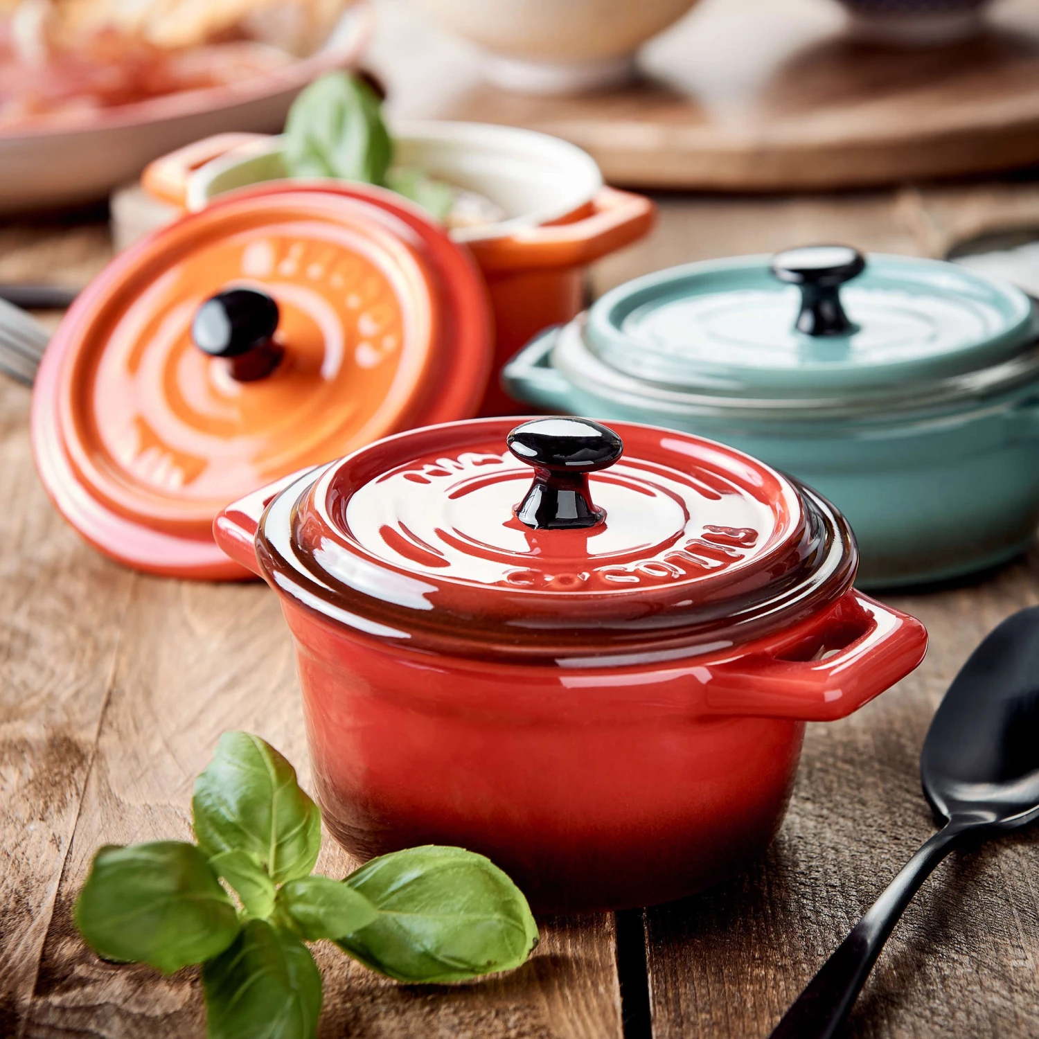 Mini-Auflaufform Rund 190ml C'EST SI BON In Rot - Image 2