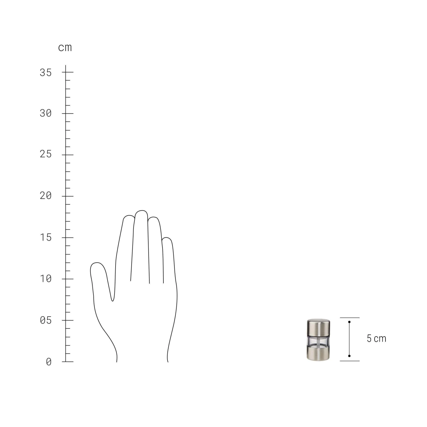 Mini Salz- Oder Pfeffermühle SPICE UP In Transparent - Image 2