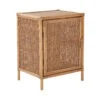 Nachttisch-Schränkchen Handgefertigt Aus Rattan BOHO LOUNGE In Natur