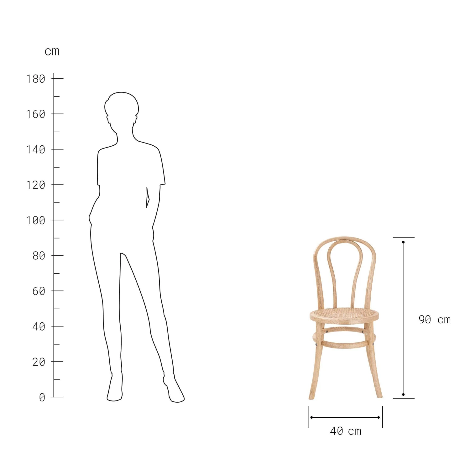 Stuhl 4er-Set WIENER MELANGE In Natur - Image 4