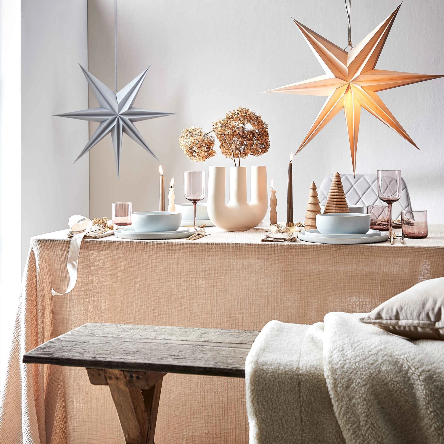 Tischdecke L 160 X B 160cm LOOM In Beige - Image 2