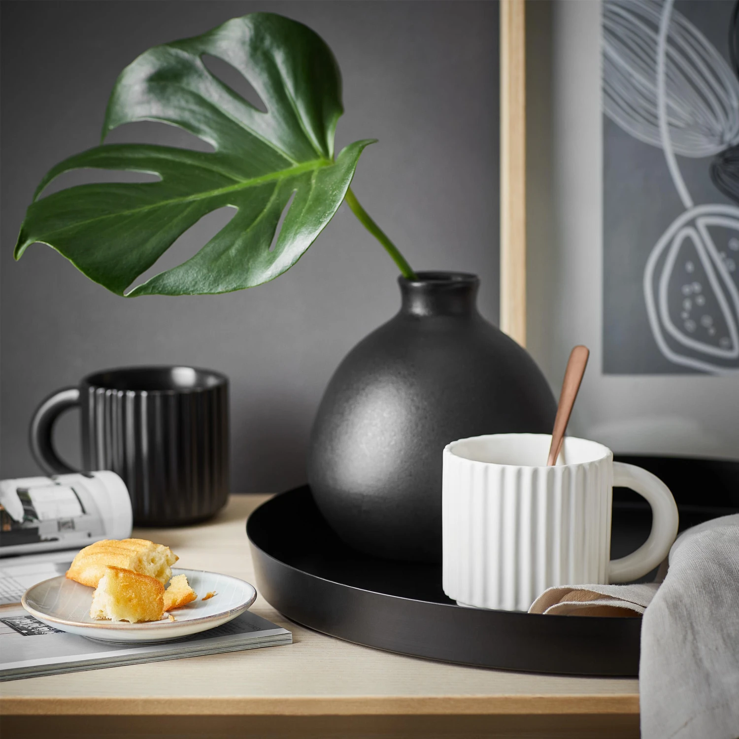 Vase Höhe 16cm MIO In Schwarz - Image 2