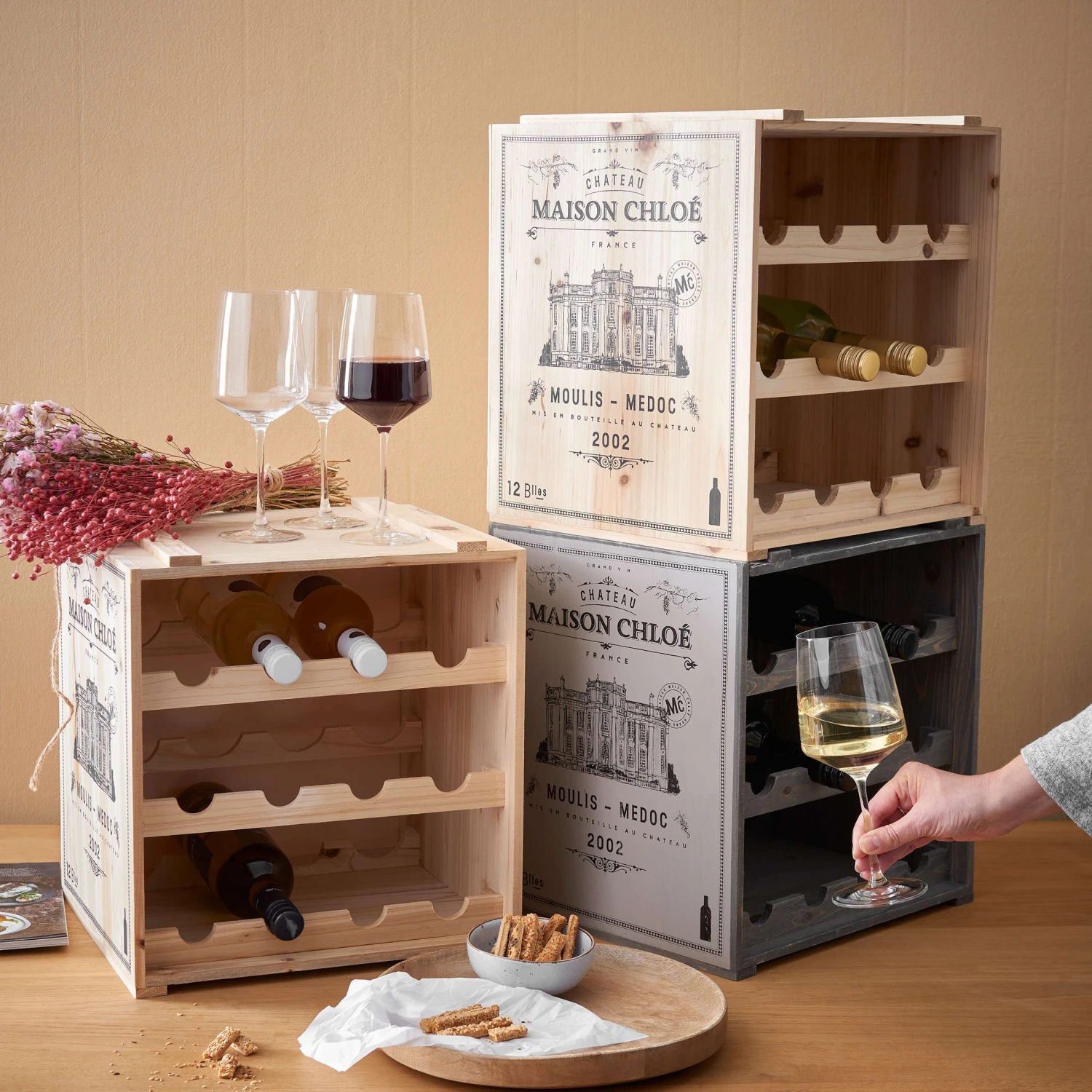 Weinregal VINOTHEK In Taupe - Image 2